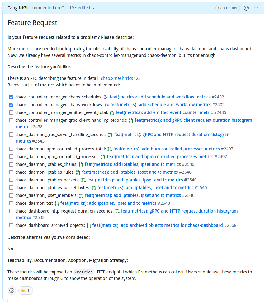 Tracking issue